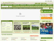 Tablet Screenshot of landzone.in